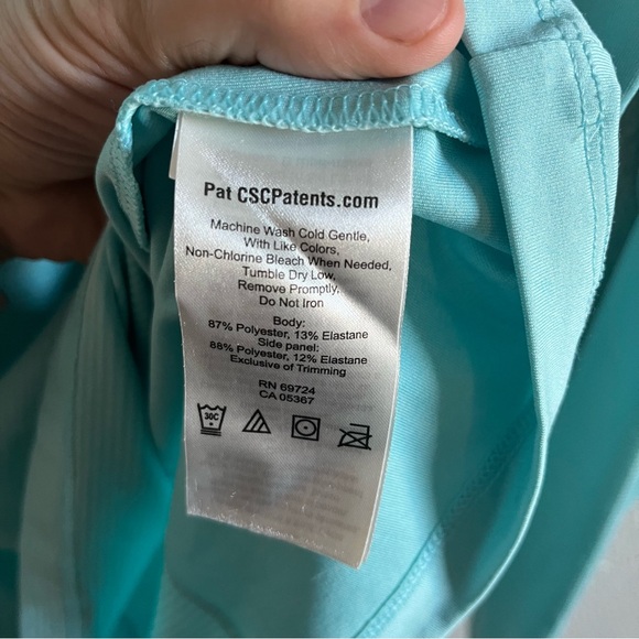 Columbia Women's Light Blue Long Sleeve Striped Top MD - Picture 5 of 7